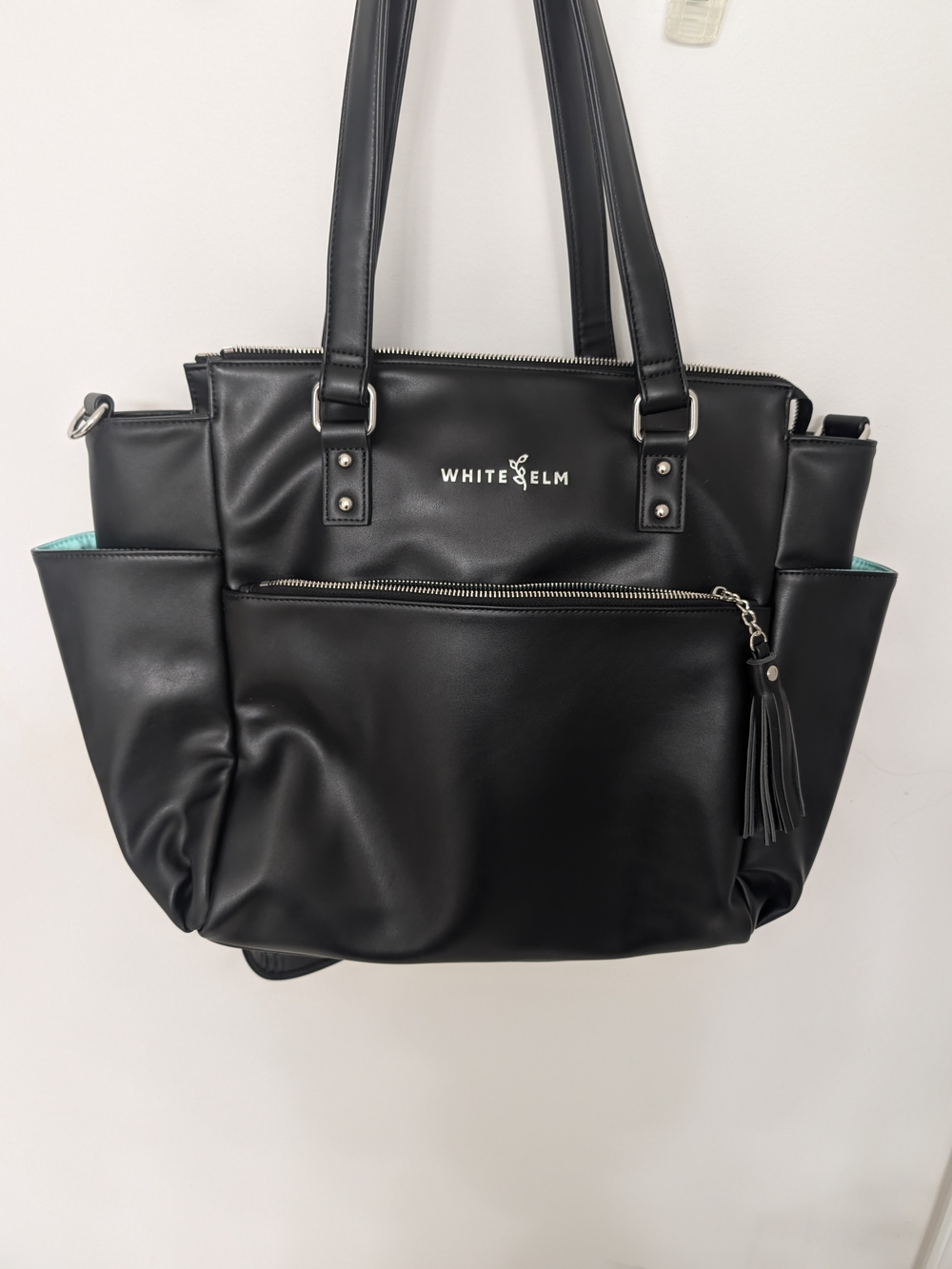 White Elm Black Gemini Convertible Tote/Backpack